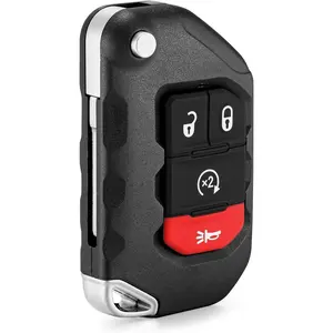 Smart Key Fob Replacement Fits for Jeep Wrangler 2018 2019 2020 2021 2022 2023 2024 Jeep Gladiator 2020-2024 Proximity Keyless Entry Remote Control 433 Mhz