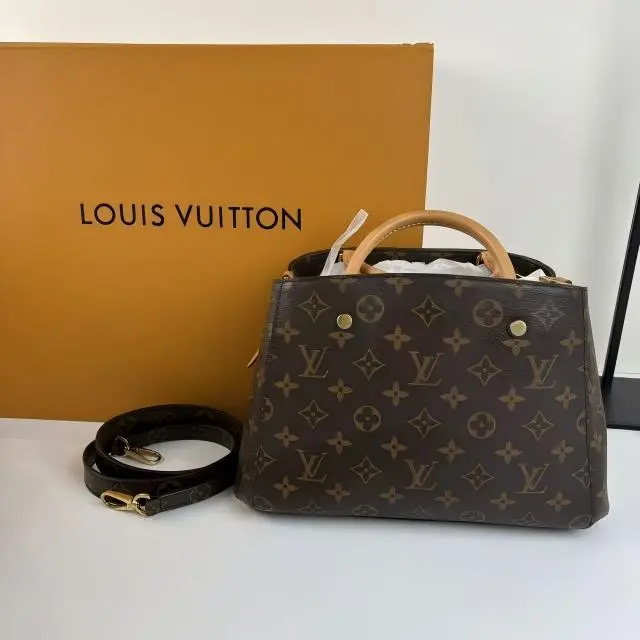 Pre-owned Louis Vuitton Montaigne BB Monogram Canvas Tote Bag, Pre Loved Luxury Handbag, Tote Bags