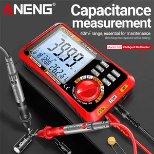 ANENG 612 Multimeter with Perpetual Calendar & Alarm Clock, True RMS Multimeter with Temperature Humidity Display, AC/DC Voltage Current Tester for Home & Auto Repairs