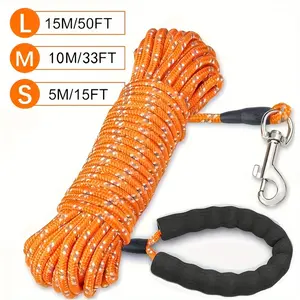 Reflective Dog Leash, Durable Long Walking Rope, Anti-Lost Pet Traction Cord, Safety Pet Supplies for Outdoor Camping, Yard Training & Running