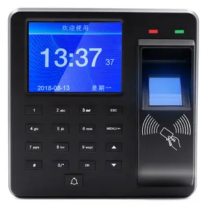 X10 Time Attendance Fingerprint Access Control All in One Chinese English Smart ID Card WG26 34 500DPI DC12V