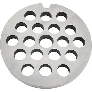 #8 Stainless Steel Meat Grinder Plate Discs Blades Compatible with Meat Grinders,Cutting Disks Heavy Duty (5/16 Hole Plate)