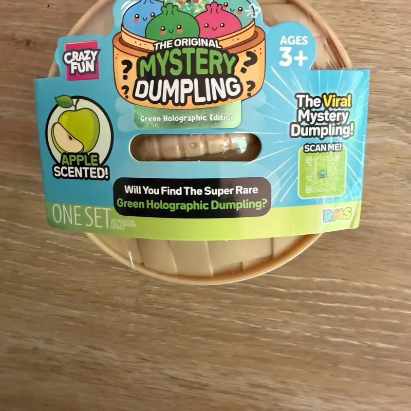 Crazy fun green holo stuffed bun dumpling