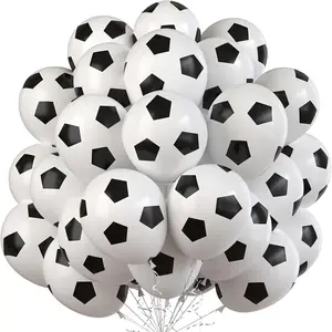 Football Themed Party Supplies Balloons, Soccer Pattern Balloons for School Sports Meetings & Gaming Events, Perfect for Birthdays & Festive Occasions