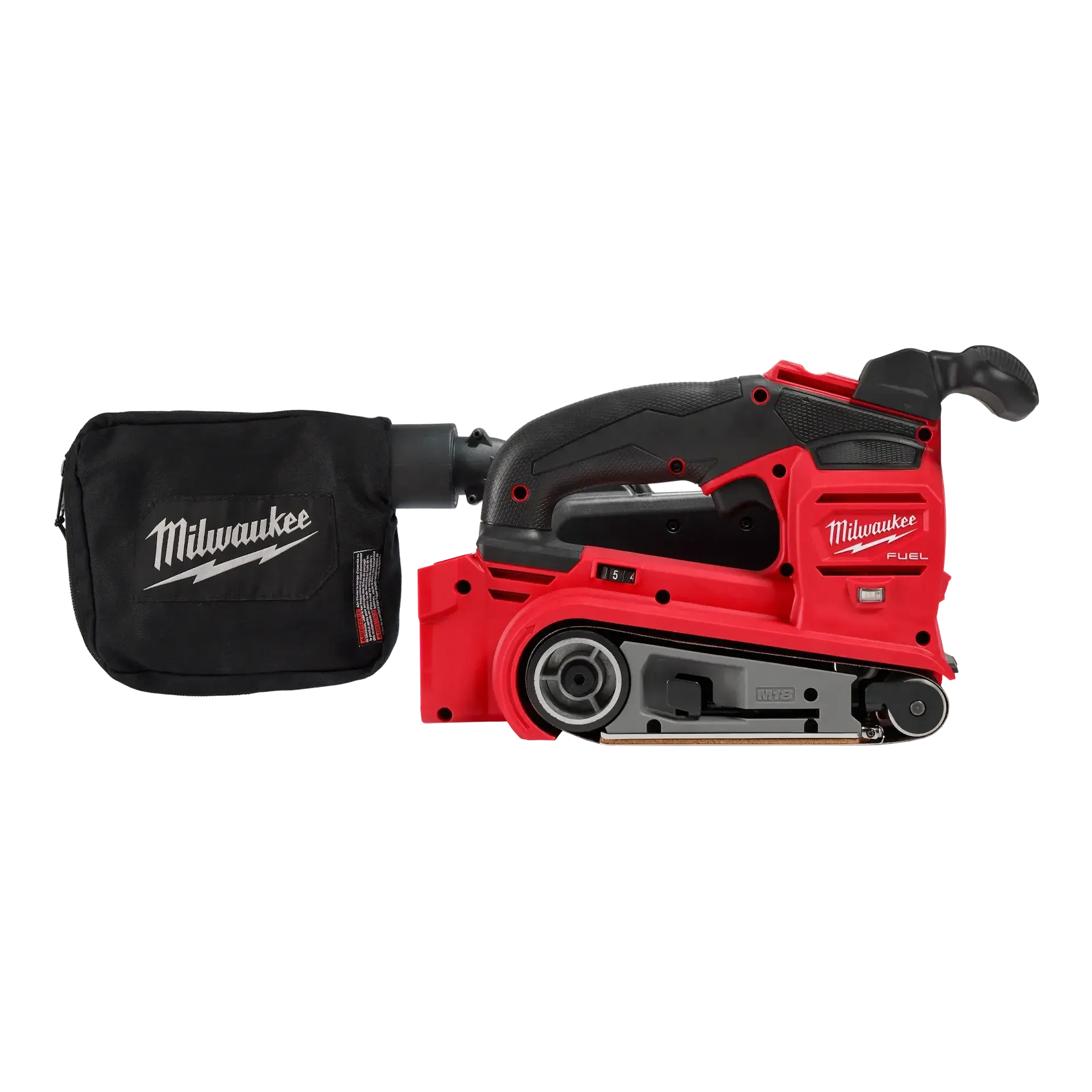 Milwaukee 2832-20 M18 FUEL Brushless Motor Belt Sander, 3"x18" Size, 1350 S.F.M. Speed, Ideal for Carpenters & General Contractors