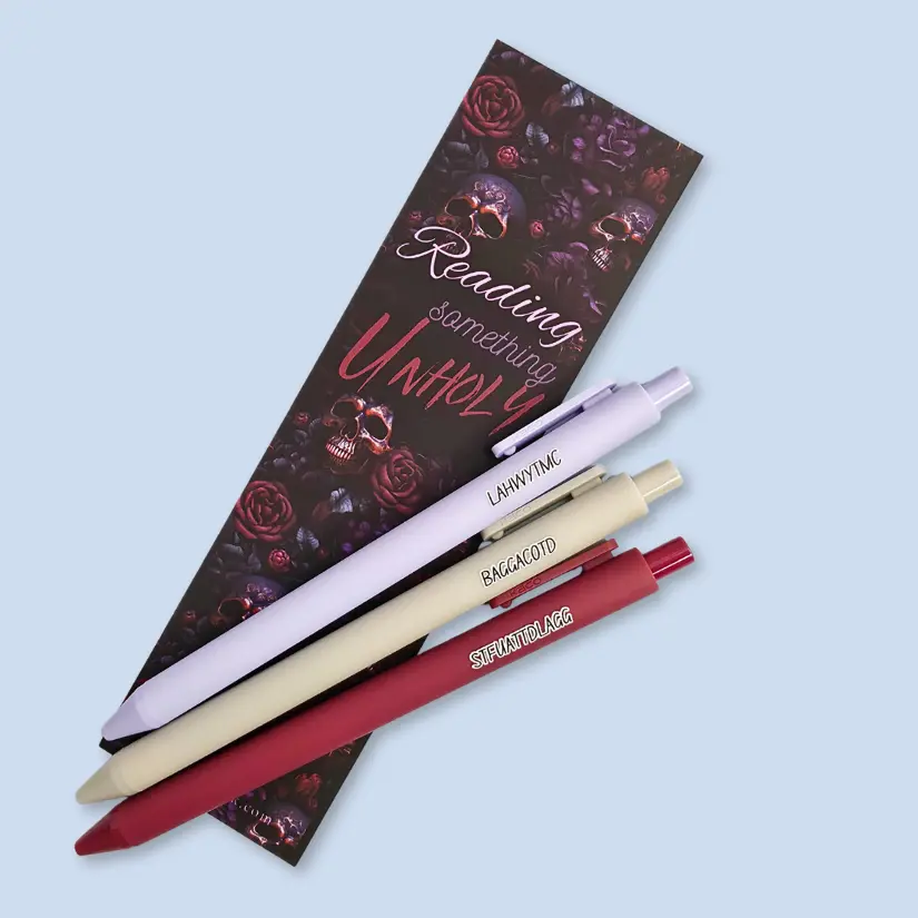 Spicy Book Reader Pen Set | Funny Book Lover Pens | Bookish Stationery Gift | Smut Reader Pens