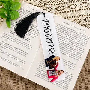 Yo Hold My Page Acrylic Bookmark With Tassel, Pop Culture Reader Gift, Cute Book Accessory for Bookworms