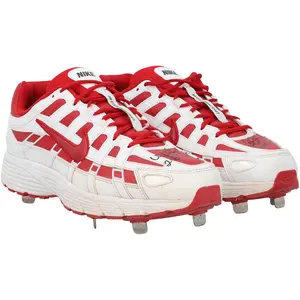 Willson Contreras St. Louis Cardinals Autographed Game-Used White and Red Nike Cleats from the 2025 MLB Season with "Game Used" Inscription - NF70443545-46 - Fanatics Authentic Certified
