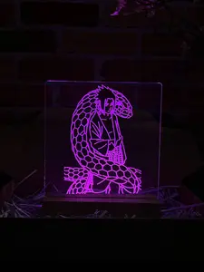 Naruto Anime Acrylic Plaque With Wood Stand - Sasuke Uchiha