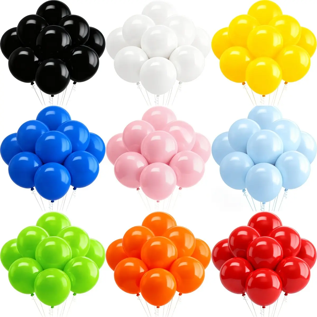 7 giant balloons, 18-inch latex mixed balloons, suitable for parties, birthday celebrations, and wedding decorations, Party Balloons Decorations, Balloon Arch Decoration, Balloon Decorations Set