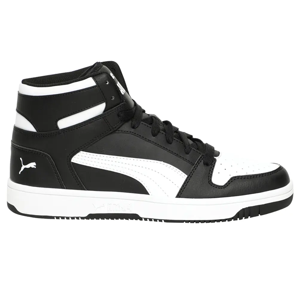 PUMA Mens Rebound Layup Lace Up Sneakers Shoes Casual - Black PUMA Mens Rebound Layup Lace Up Sneakers Shoes Casual - Black