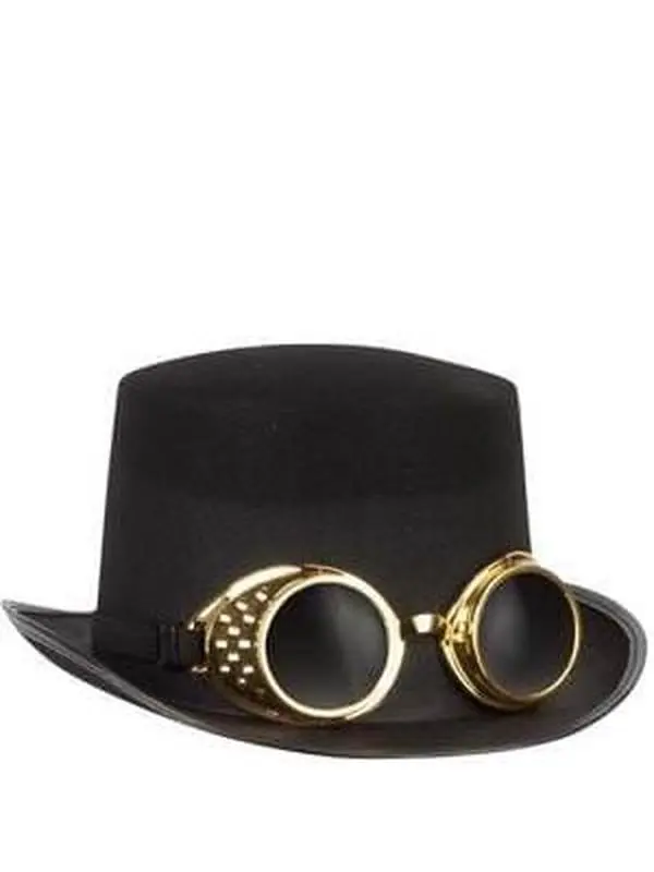 Steampunk Top Hat with Goggles