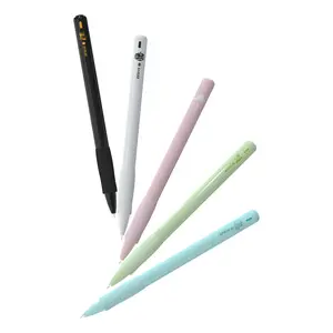 Rarler Agile Sensing Ballpoint Pen, Double Ball Cs Tip Design Gel Ink Rollerball Pen Black Ink 0.5mm Quick Dry Smooth Gel Pen for School, Company, Daily - White