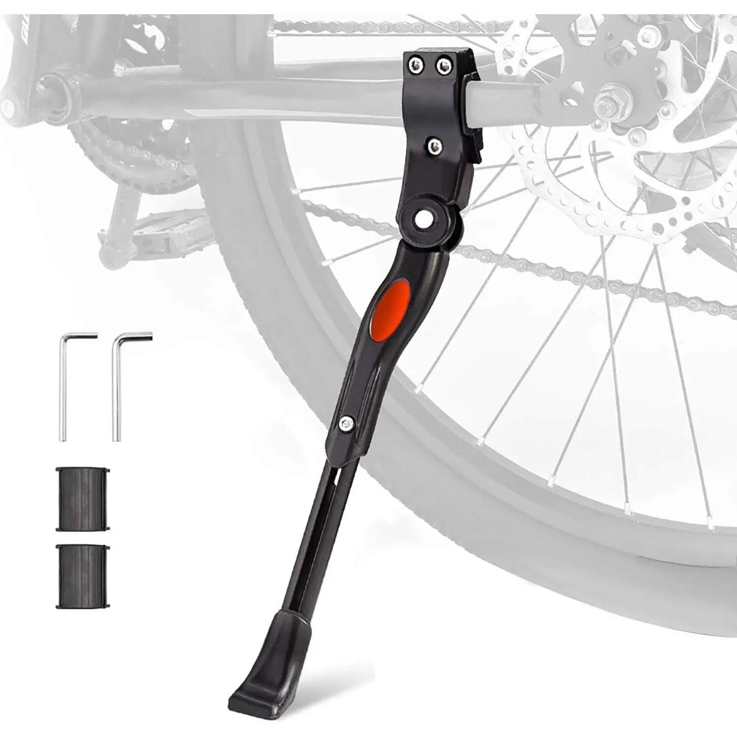 Adjustable Bike Kickstand Aluminum Rear Side Bicycle Stand for Bike 22"-26"