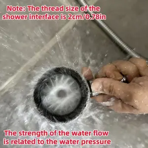 Men's New Bathroom Shower Head, Water Flow Tactile Sensation Ring Spray Design, Ideal for Solo Bathing, Exclusive Men's Shower