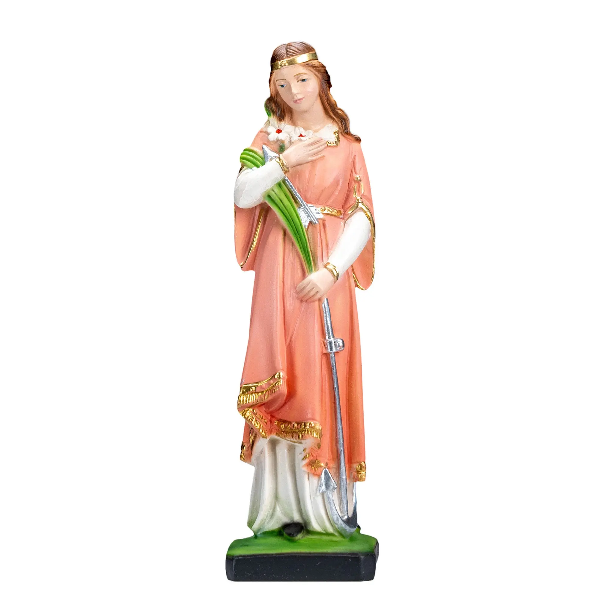 The Faith Gift Shop Saint Philomena statue - Hand Painted in Italy - Our Tuscany Collection -Estatua de San Filomena