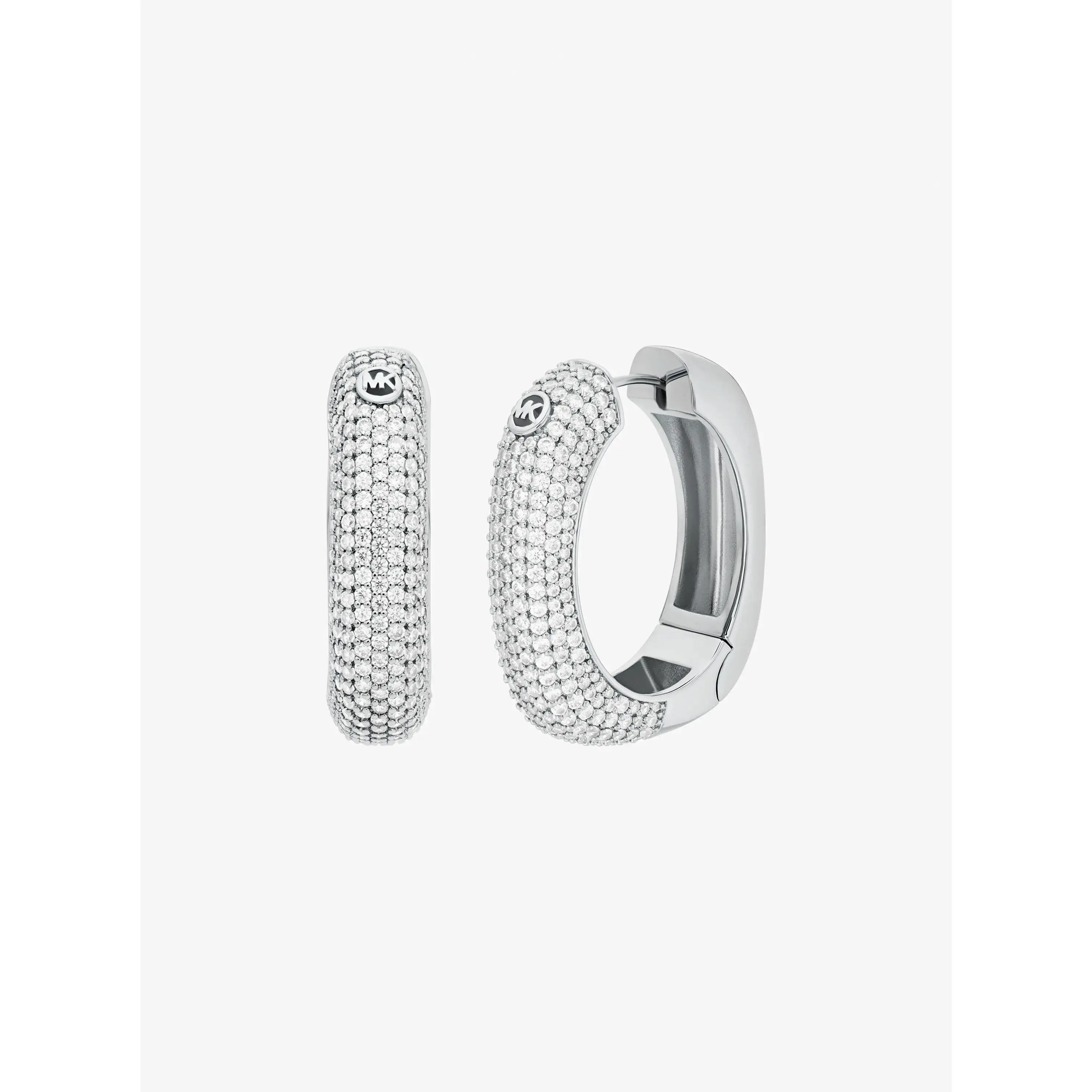 Pavé Square Hoop Earrings