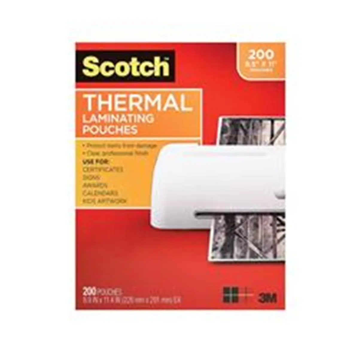 3M - Craft Supplies  Scotch Thermal Laminating Pouches, Clear