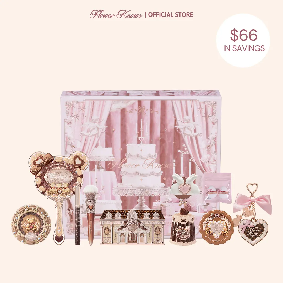 Flower Knows Teddy Kiss 11-Piece Full Face Makeup Kit, Complete Cosmetics & Accessories Set, Multi-Pack Gifts for Women Flower Knows Teddy Kiss 11-Piece Full Face Makeup Kit, Complete Cosmetics & Accessories Set, Multi-Pack Gifts for Women