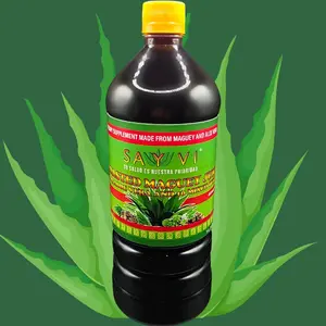 Sayvi Roasted Maguey Juice with Aloe Vera and 10 medicinal plants- Natural Dietary Supplement for Health - 100% Pure Maguey & Aloe Vera Blend Jugo de maguey asado con Sabila y 10 plantas medicinales SAYVI