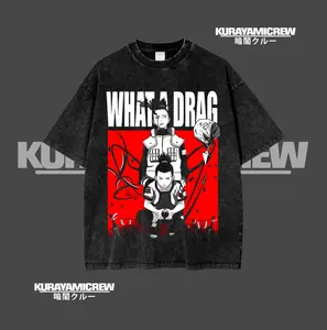 Shikamaru Nara Vintage Graphic Tee, Narut0 Inspired Streetwear Washed Shirt for Anime Fans