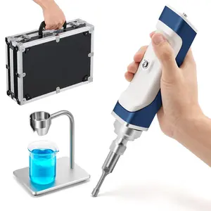 Handheld Ultrasonic Homogenizer Emulsifier Sonicator Processor Cell Disruptor Mixer with Bracket Carrying Case 110V (8mm 50-300ml)