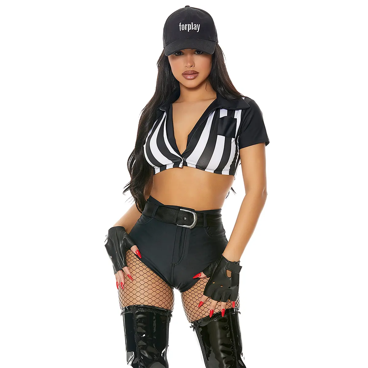 Forplay Women's Halloween Its Your Call 6-Piece Women's Sexy Referee Costume