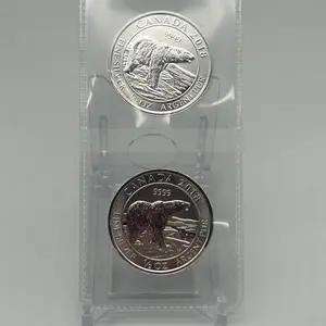 2x 1/2 oz Canada Polar Bear Silver Rounds – .9999 Fine Silver
