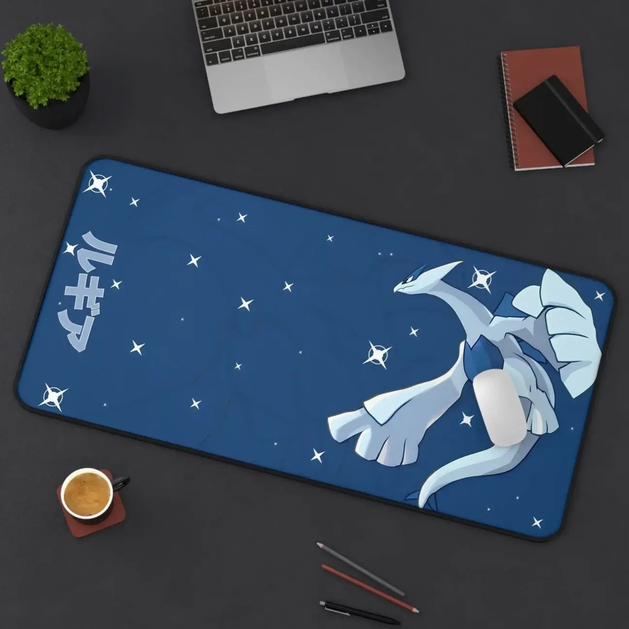 Lugia Umbreon Gaming Desk Mat - Christmas Birthday Gift Idea - Anime Mousepad - Official Size Desk Mat