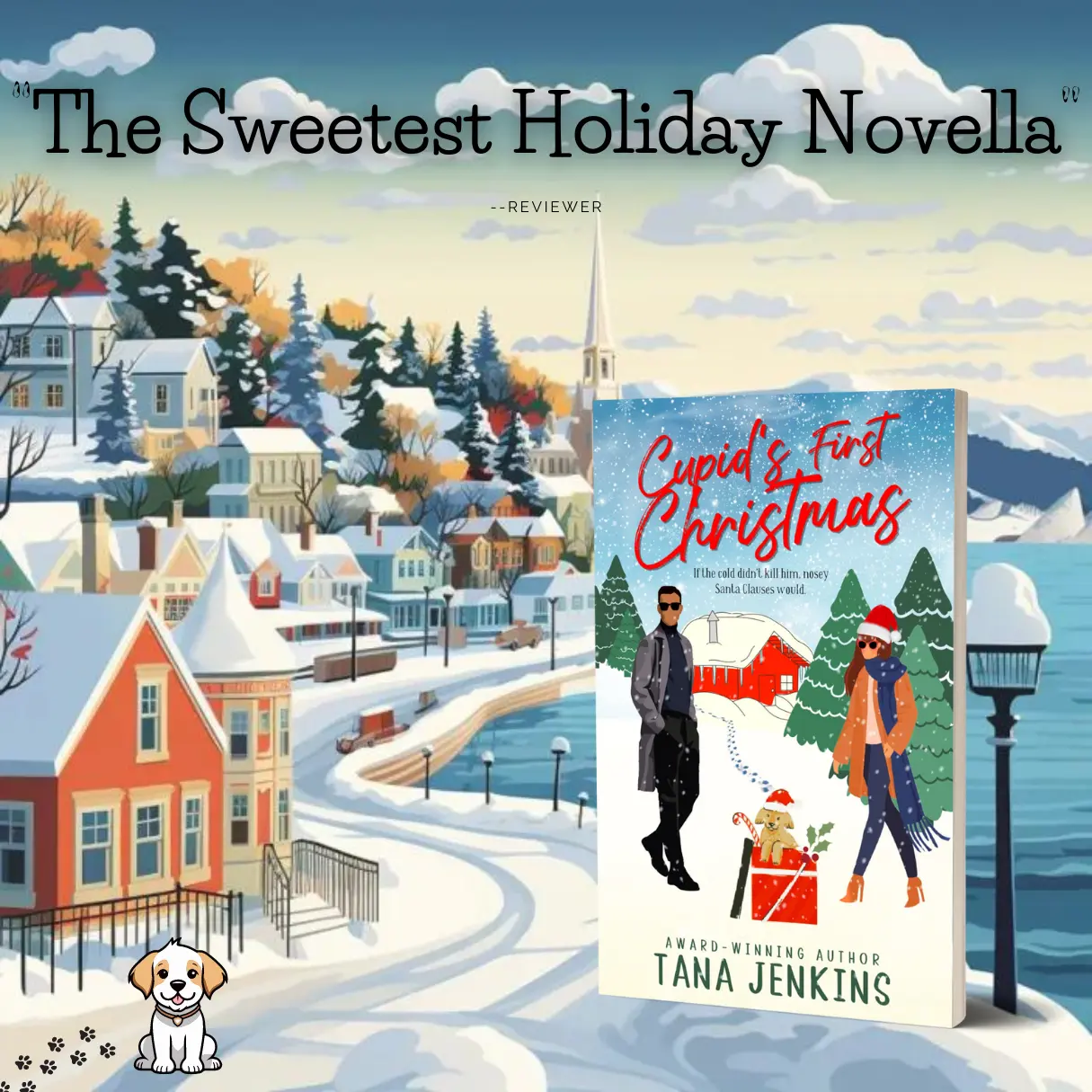 Tana Jenkins Author + Sweet romance book + Soft Cover + Signed Paperback + holiday romance book + small town romance + set on Mackinac Island