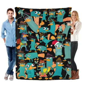 Perry the Platypus All-Season Blanket Phineas and Ferb Character Throw Soft Comfort for Secret Missions Playtime Ideal for Fans
