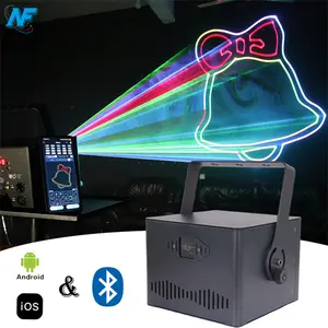 Dj bar Beam Light 5W Laser RGB Full Color 3D Animation DMX512 Sound Activated Control Party Lights for Club Birthday Bar Disco Concert