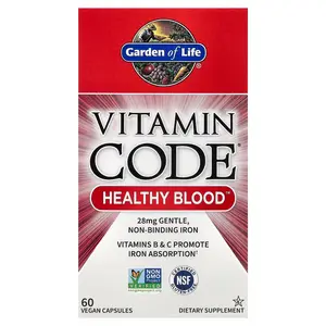 Garden of Life Vitamin Code®, Healthy Blood™, 60 Vegan Capsules Garden of Life Vitamin Code®, Healthy Blood™, 60 Vegan Capsules