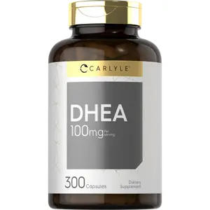 Carlyle DHEA 100mg Supplement | 300 Capsules | For Women and Men | Non-GMO & Gluten Free