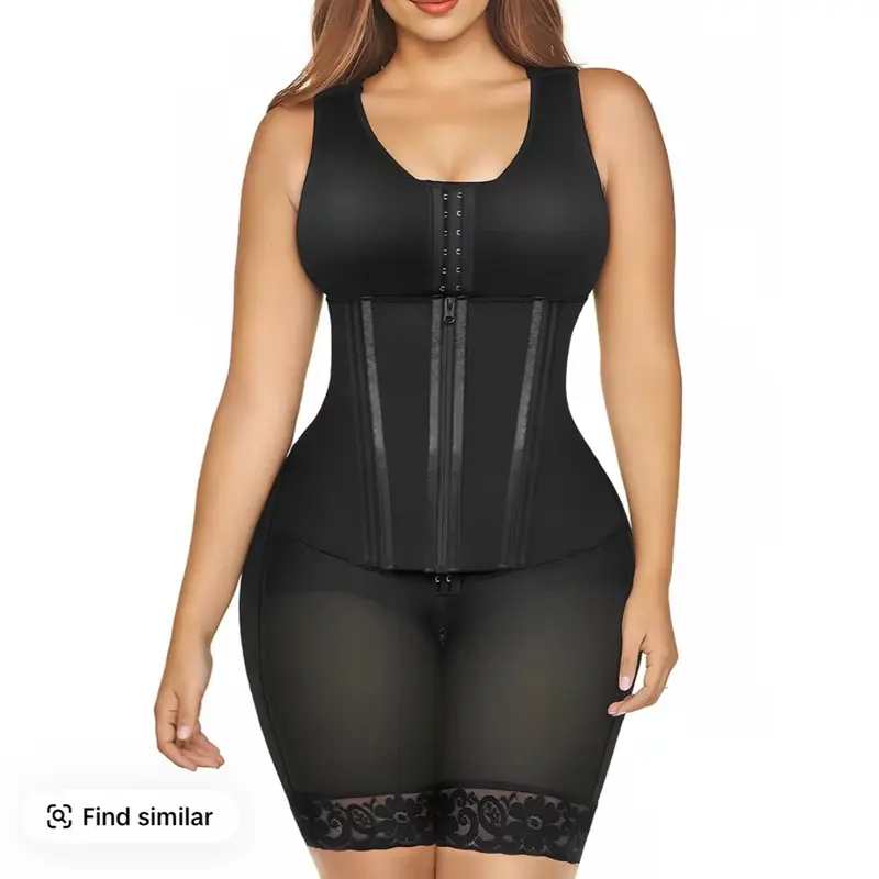 YIANNA Overbust Fajas Colombianas Moldeadoras Shapewear for Women Tummy Control Body Shaper Girdles Waist snatched Garment