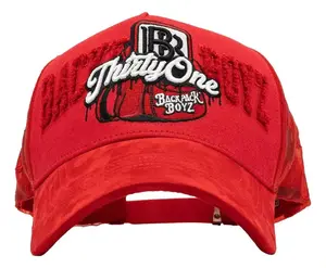 Cap | Red Mesh Material, Barbas Hats