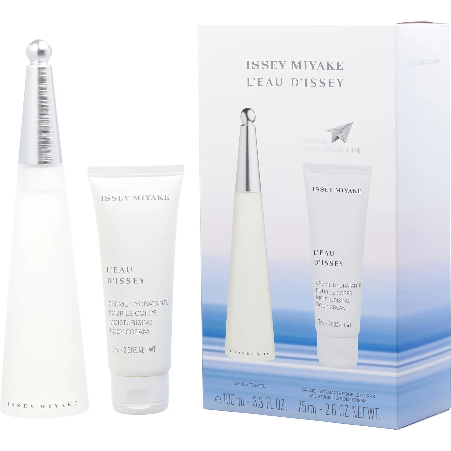 L'eau D'issey Set-Edt Spray 3.3 Oz & Body Cream 2.6 Oz (Travel Offer) For Women
