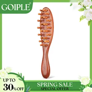 【Spring Glow-Up】Loc Brush for Dreads, Comfortable Massage Comb, Scraping Massage Tools Wide Tooth Comb, Elegant Wood, Love At First Find