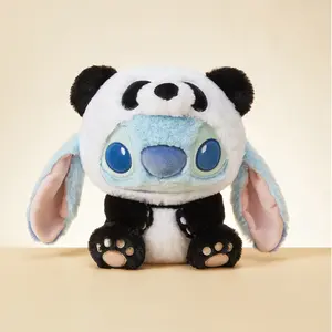 Disney Stitch Series 11-Inch Plush Toy in Cute Animal Costume Panda Koala Lamb Piggy Soft and Huggable Collectible for Kids and Fans Birthdays Holiday Valentine Gifts for Friends Girls