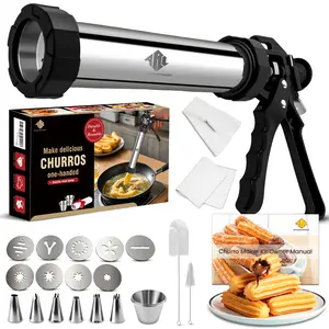 ARC Stainless Steel Hollow Churro Maker Machine,3-IN-1 Multifunctional 42PCS Maquina Para Hacer churros