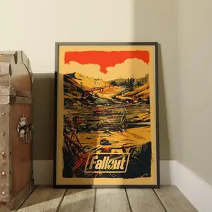 [Sale Up To 45%] Fallout Game Poster, Vintage Fallout Retro Video Game Poster (No Frame)