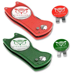 The ORIGINAL TALON PLUS | Switchblade-Style Divot Repair Tool w/ Hat Clip - XMAS MULTI-PACK