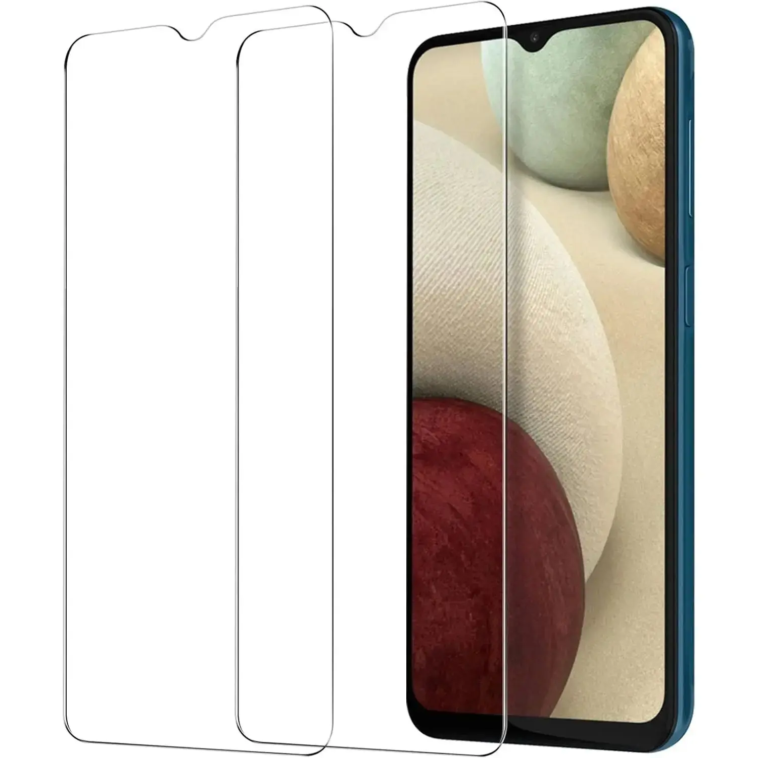 Entronix 2-Pack for Galaxy A02, Clear Tempered Glass Screen Protector Protection Durable