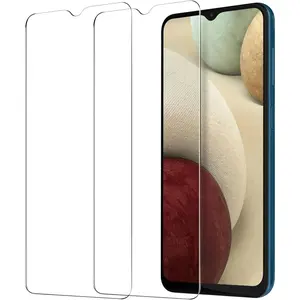 Entronix 2-Pack for Galaxy A03s, Clear Tempered Glass Screen Protector Protection Durable