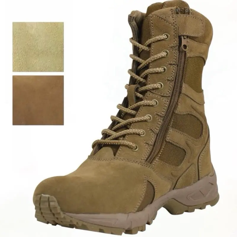 ROTHCO Men's 8 Inch Forced Entry Side-Zip Tactical Boot - Adult Footwear, Nylon/Suede Leather, Breathable Mesh, EVA Midsole, Rubber Outsole, Nylon Laces, All-Weather Grip, 8 Eyelets, Regular & Wide Widths, Plain, Flexible, Round Toe Shoe