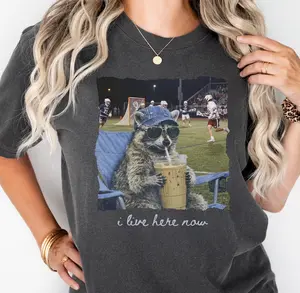 Raccoon Funny Lacrosse Shirt,Lacrosse Mom T-Shirt,Girls Lacrosse Tee,Boys Lacrosse Coach Gifts,Comfort Color,Sweatshirt,Hoodie,Lacrosse Gift
