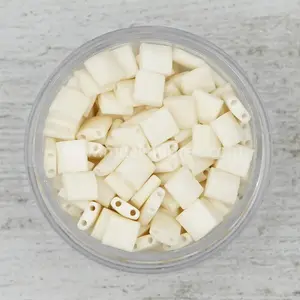 2021 Matte Cream Tila Beads - TL2021