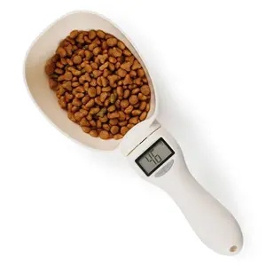 Pet Food Weighing Spoon Electronic Measuring Tool Dog Cat Feeding Scale Digital Display Spoon for Weight Volume Measurement