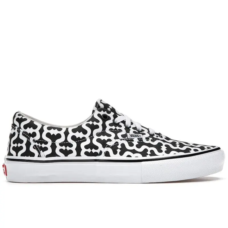Vans Men's Skate Era Supreme Monogram S Logo Black Skateboarding Shoes, from StockX
