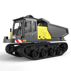 1:50 Leopard T14r Professional Engineering Model Remote Control Dump Truck, High Precision All-Metal Crawler, Rtr Version with Battery and Remote for Ages 14+ Remote Control Trucks